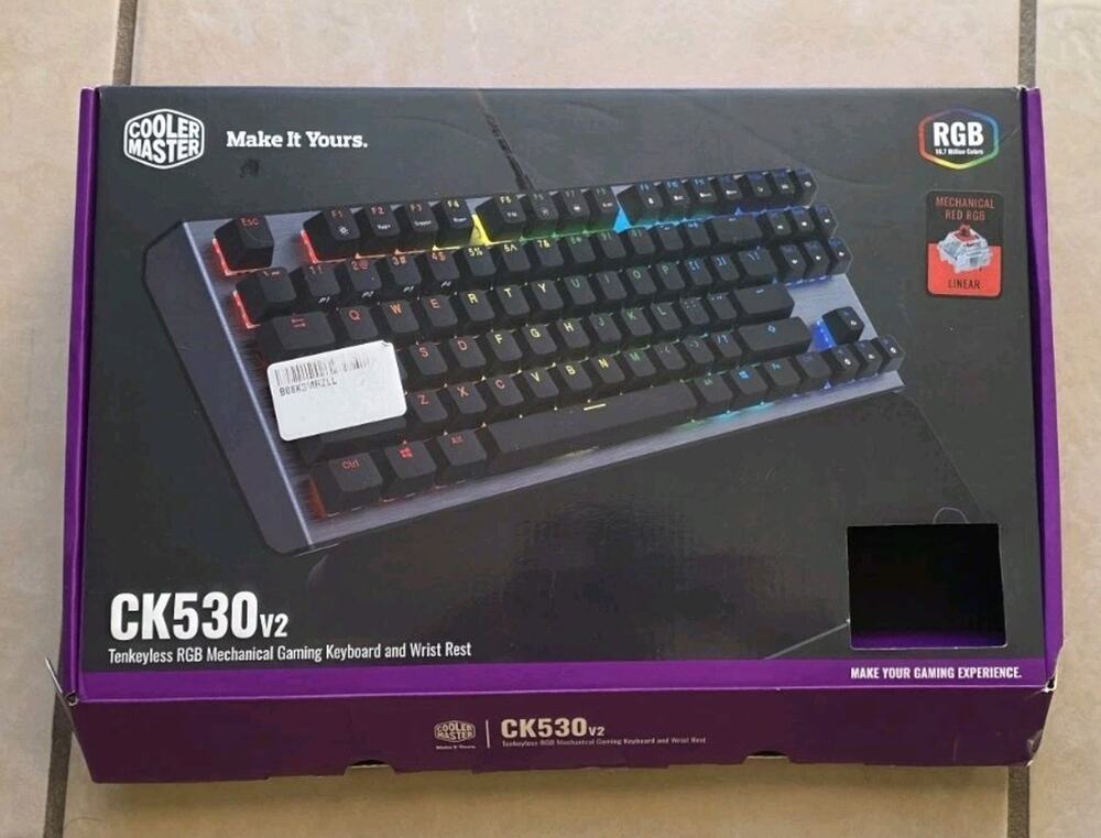 Cooler Master CK530v2 RGB Gaming Mechanical Keyboard In Box With Cap Puller